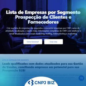 cnpj bis|Lista de Empresas .